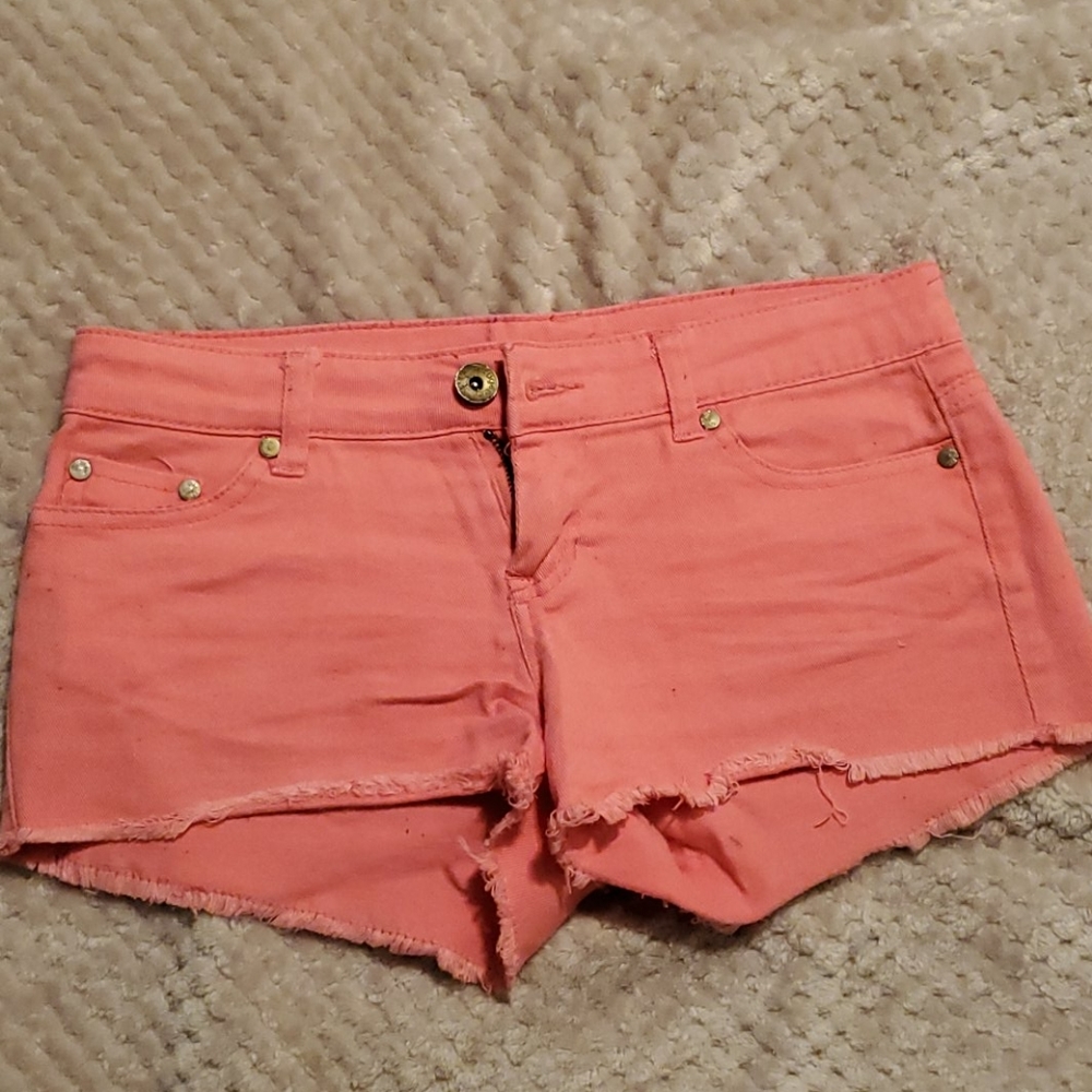 Pink Jean Shorts